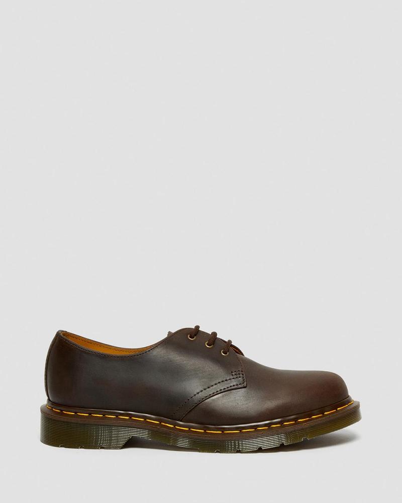 Women's Dr Martens 1461 Crazy Horse Leather Oxfords Shoes Brown | AU 346TCE